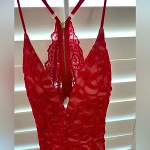 NWT sexy red lace cocktail dress